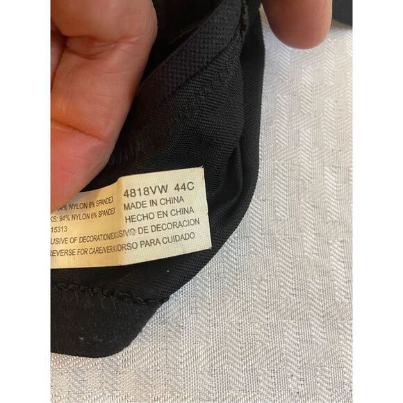 Comfort 24/7 black bra 44C rn #115313 no wire - Picture 4 of 5